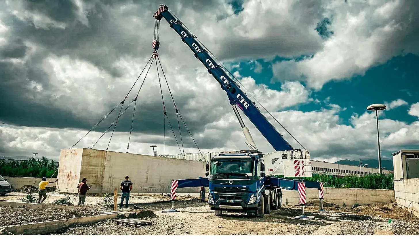 Idrogru beim Fertigteilbau Outdoor